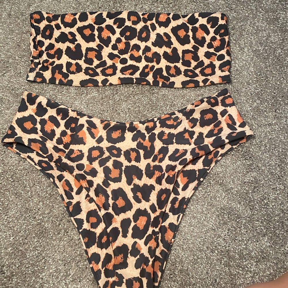Leopard Print Bikini Set